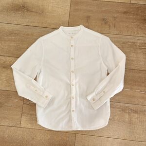 Zara Boys White Cotton Shirt